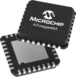 ATMEGA48A-MU Microcontrollore a 8 bit Atmel AVR 473 pz