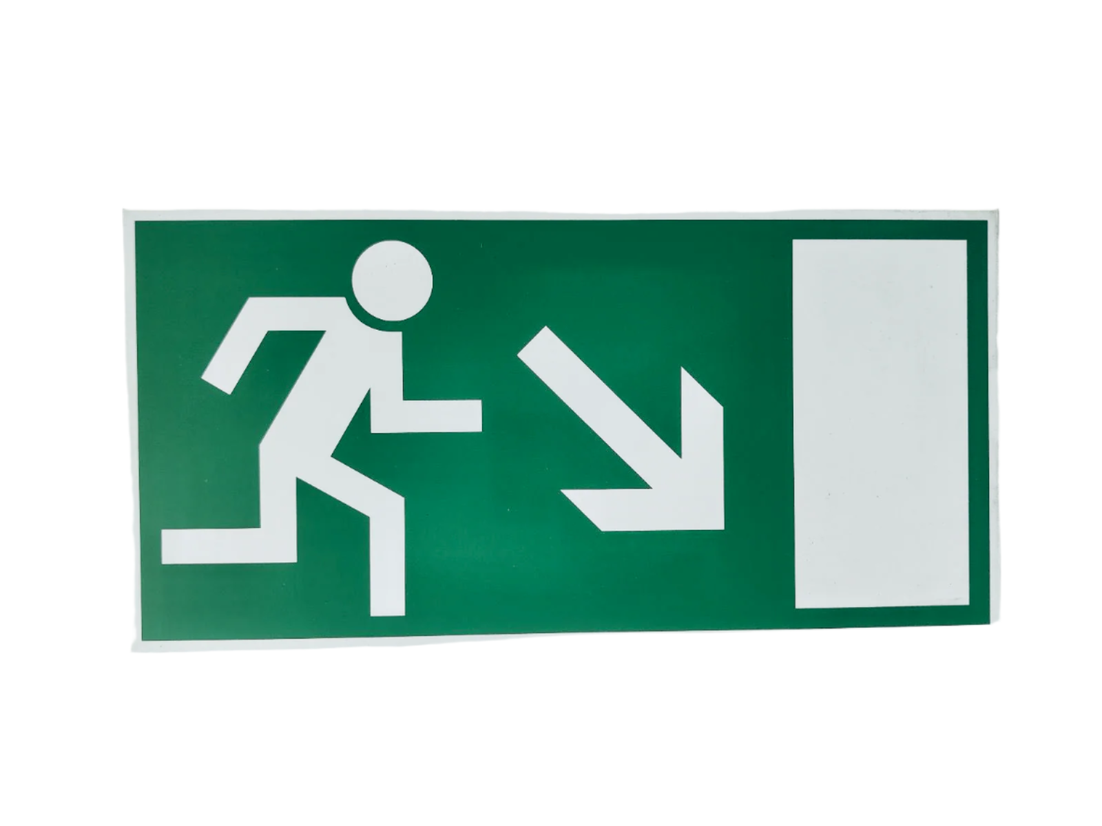 Sign For Escape Ramp Sign Escape Route Downwards to the Right – LiquistoAxcess Int.