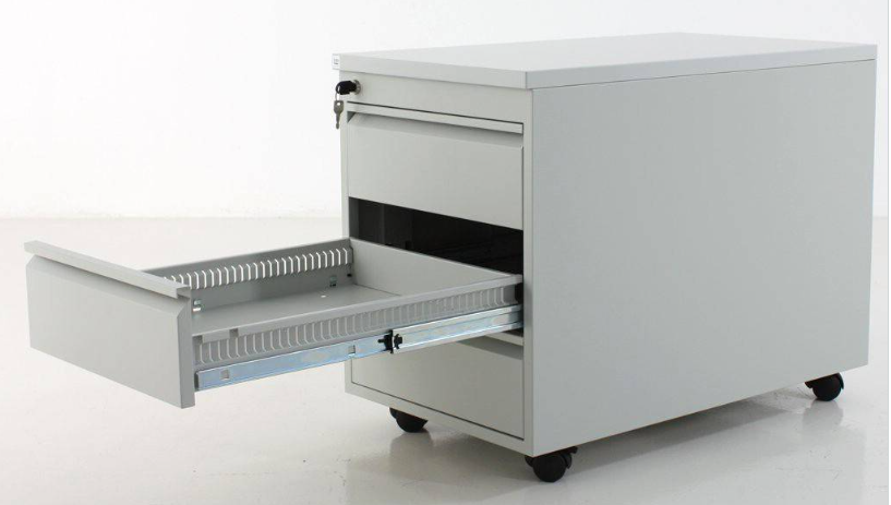 Optimus Desk Roller Container, light gray 79x46x56 cm - Used