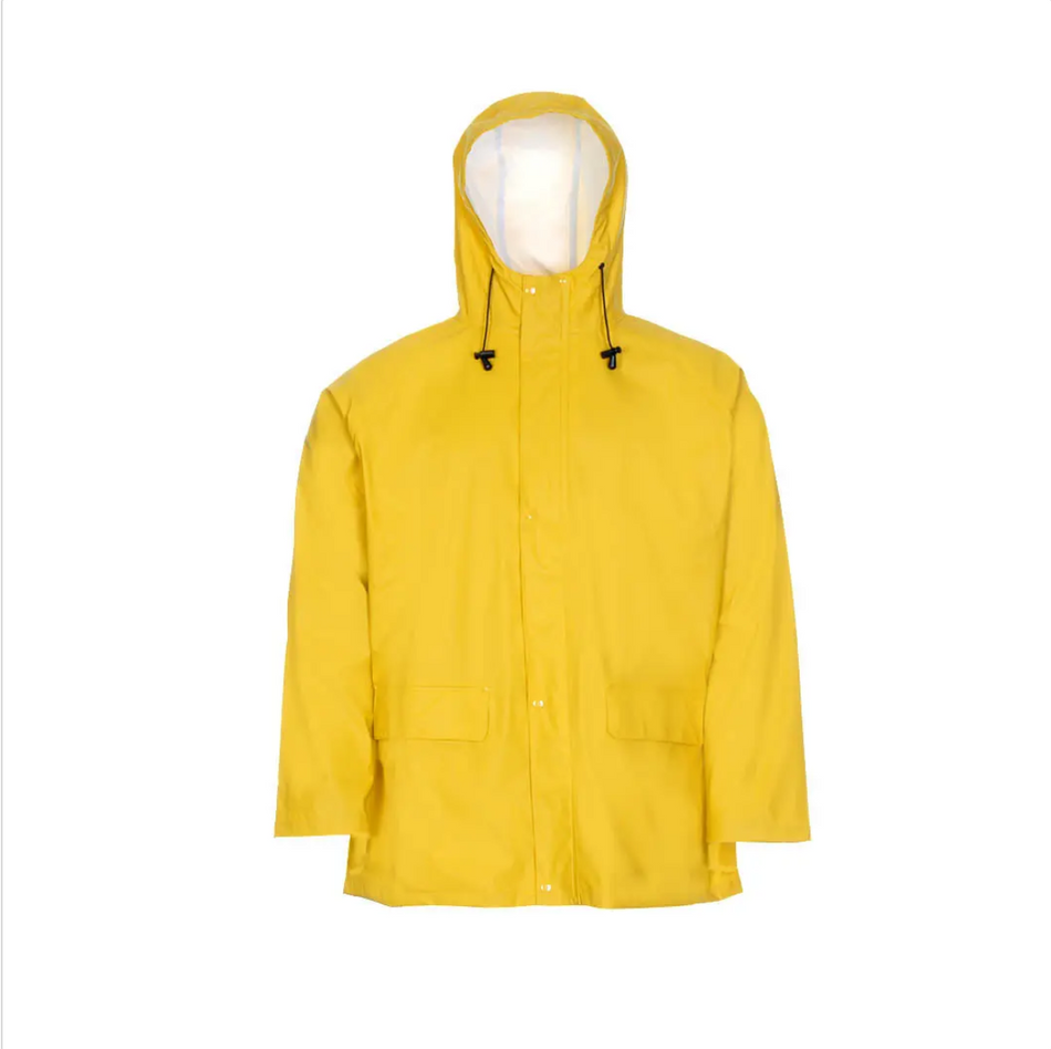 PU LeiKaTex Yellow Rain Jacket Stretch XXXL EU 66/68